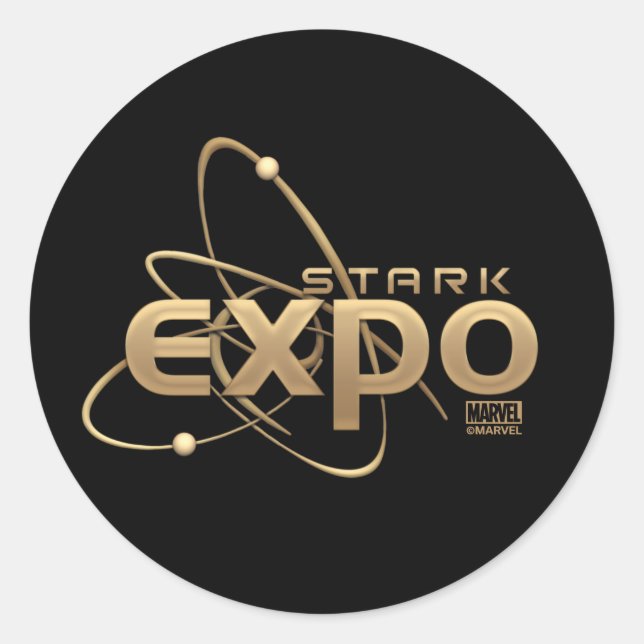 Stark Expo Stacked Logo Classic Round Sticker (Front)