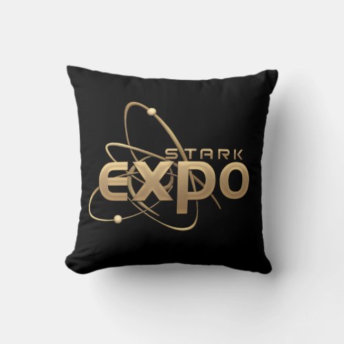 Stark Expo Stacked Logo Throw Pillow
