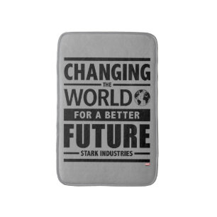 Stark Industries Changing The World Bathroom Mat