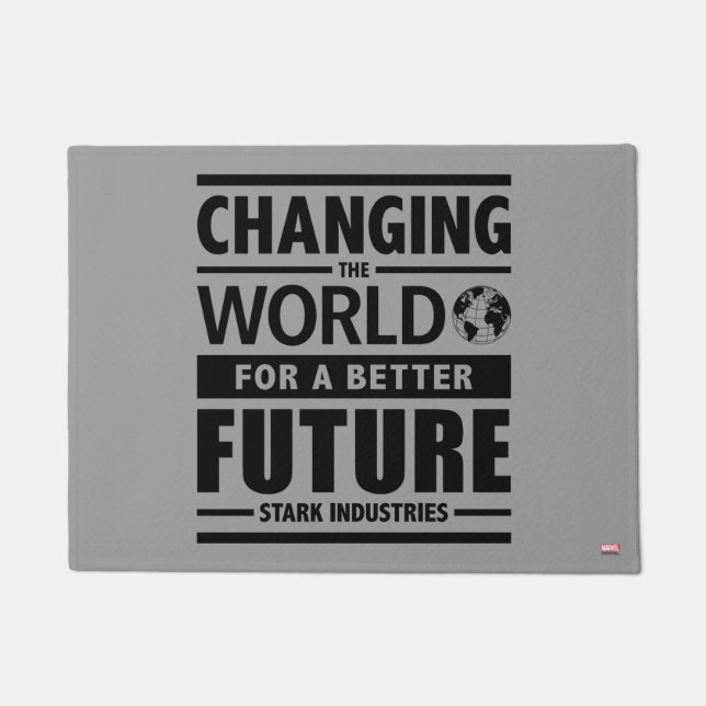 Stark Industries Changing The World Doormat (Front)