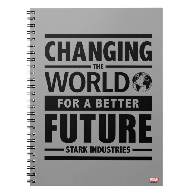 Stark Industries Changing The World Notebook (Front)