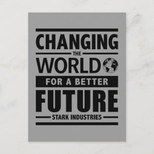Stark Industries Changing The World Postcard