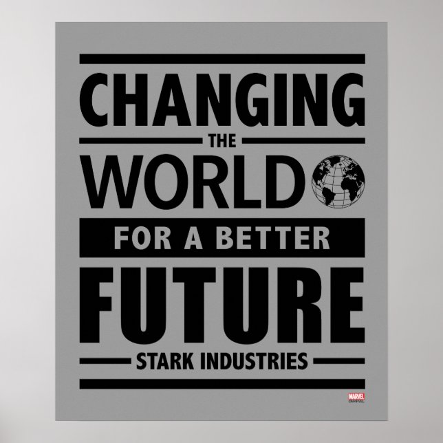 Stark Industries Changing The World Poster (Front)