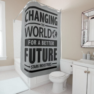 Stark Industries Changing The World Shower Curtain
