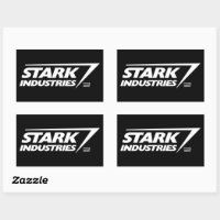stark industries logo (iron man) pair of 100mm wide vinyl stickers