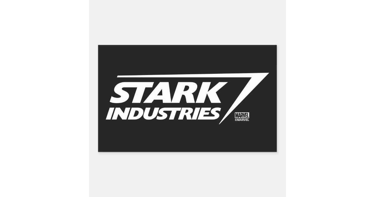 Stark Industries Logo Rectangular Sticker | Zazzle