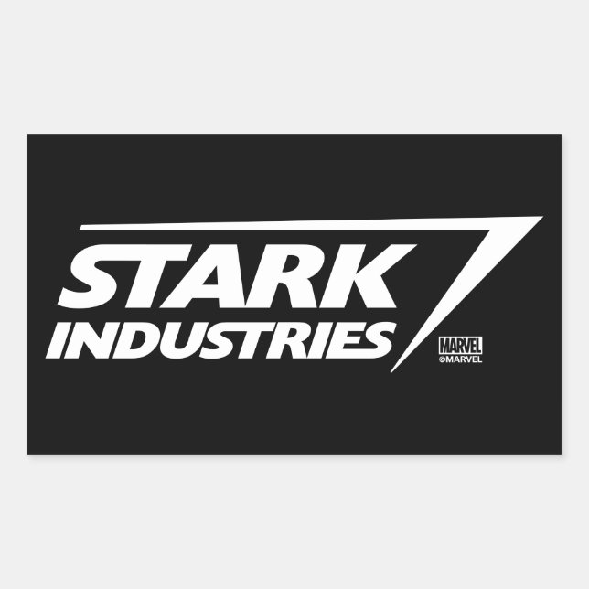 Stark Industries Logo Rectangular Sticker (Front)
