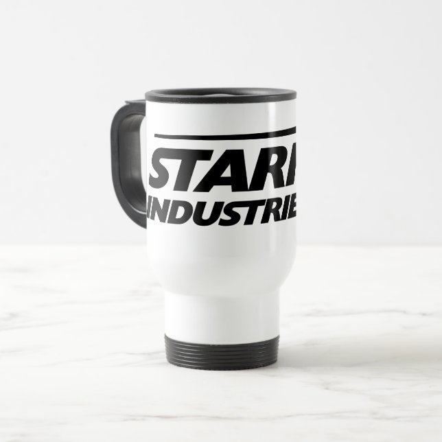 Stark Industries Logo Travel Mug (Front Left)