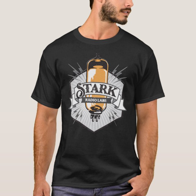 Stark Industries Throwback Logo   T-Shirt (Front)