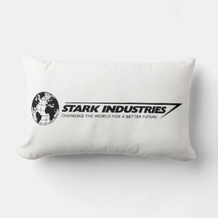 Stark Industries World Logo Lumbar Pillow