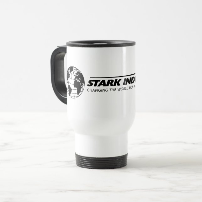 Stark Industries World Logo Travel Mug (Front Left)