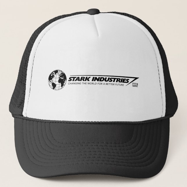 Stark Industries World Logo Trucker Hat (Front)