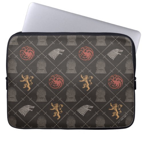 Stark Lannister Targaryen Iron Throne Pattern Laptop Sleeve