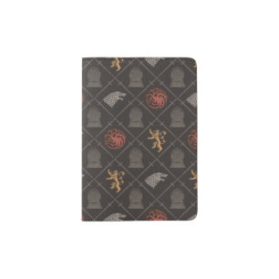 Stark, Lannister, Targaryen, Iron Throne Pattern Passport Holder