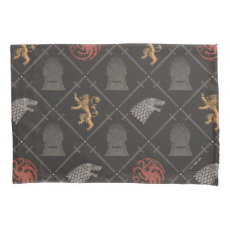Stark, Lannister, Targaryen, Iron Throne Pattern Pillow Case