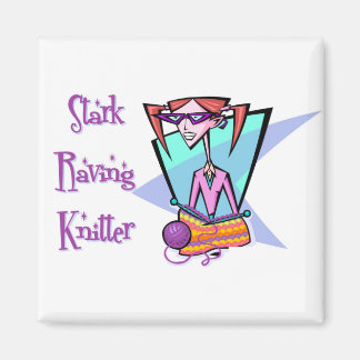 Stark Raving Knitter Magnet