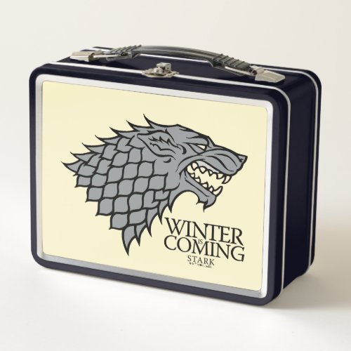 Stark Sigil _ Winter Is Coming Metal Lunch Box