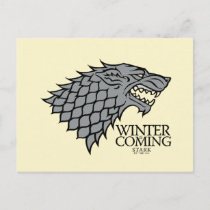 Stark Sigil - Winter Is Coming Postcard