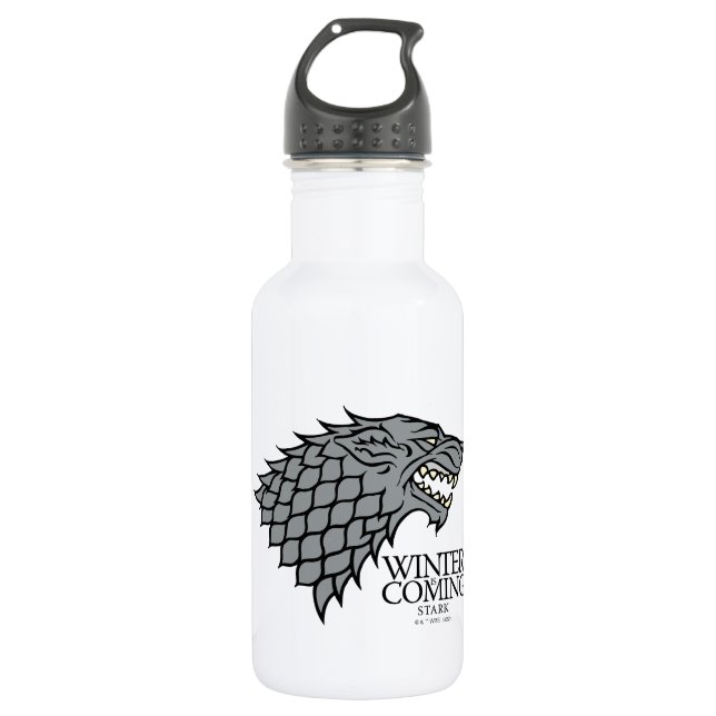 Stark Sigil - Winter Is Coming Stainless Steel Water Bottle (Front)