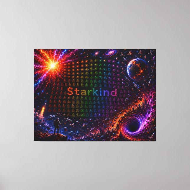 Starkind – Cosmic Evolution of Life Canvas Print (Front)