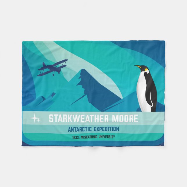 Starkweather-Moore Antarctic Expedition Fleece Blanket (Front (Horizontal))