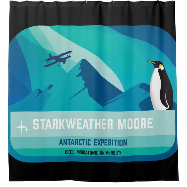 Starkweather-Moore Antarctic Expedition Shower Curtain