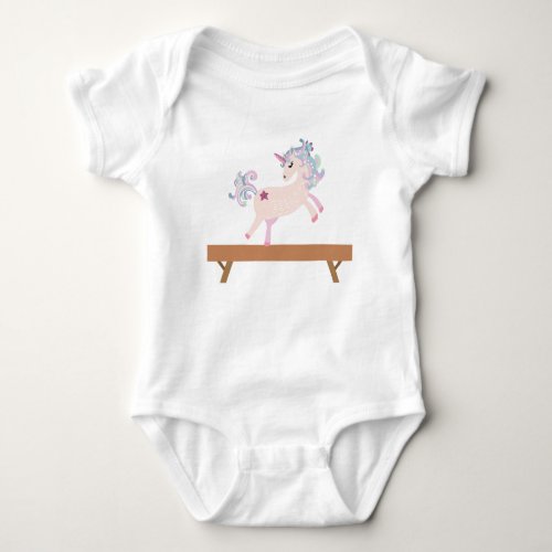 Starla the Magical Gymnastics Unicorn Baby Bodysuit