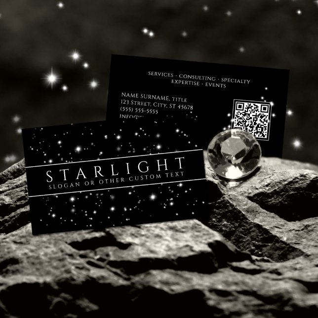 Starlight Black Business Card (Creator Uploaded)