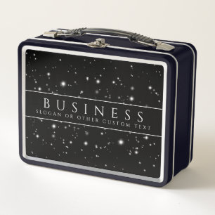 Starlight Black Business Card Metal Lunch Box