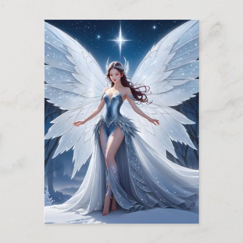 Starlight Blue Sky Fairy Postcard