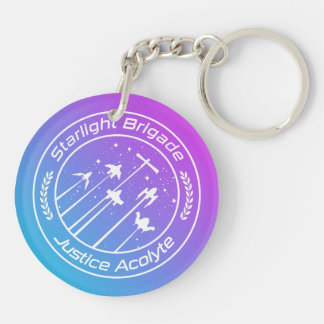 Starlight Brigade Vaporwave Style Keychain