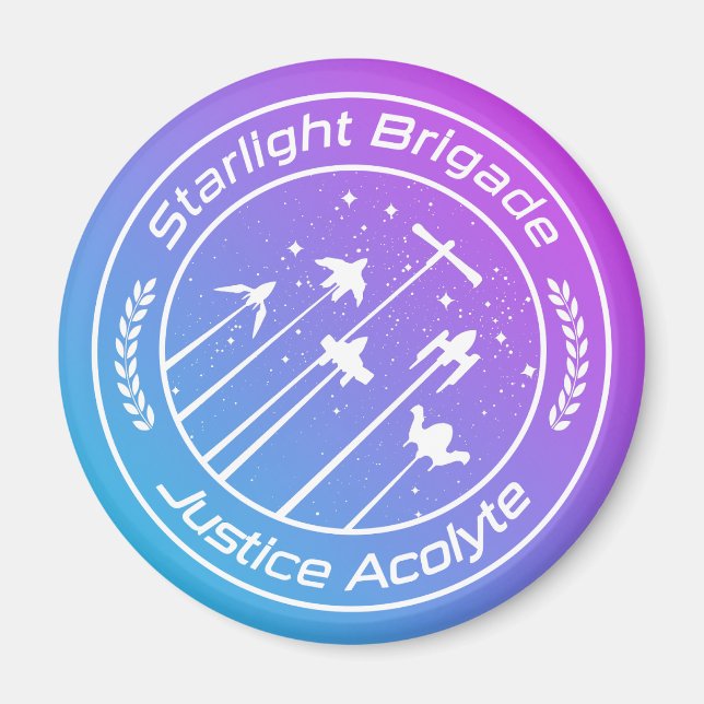 Starlight Brigade Vaporwave Style Magnet (Front)