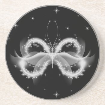 Starlight Butterfly Coaster by stellerangel at Zazzle