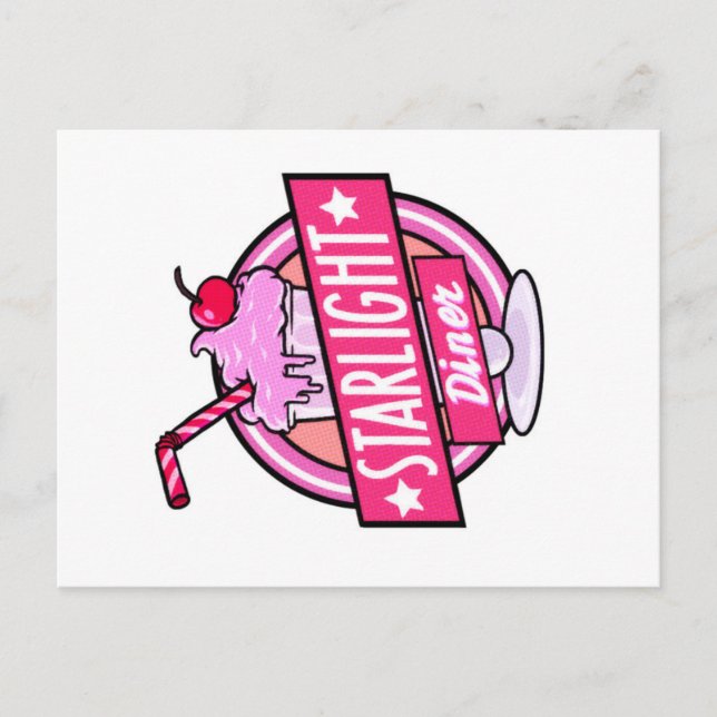 Starlight Diner Milkshake Postcard (Front)