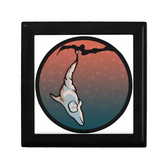 starlight dolphin cocoon keepsake box (Front)