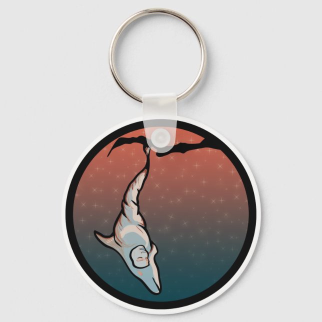 starlight dolphin cocoon keychain (Front)