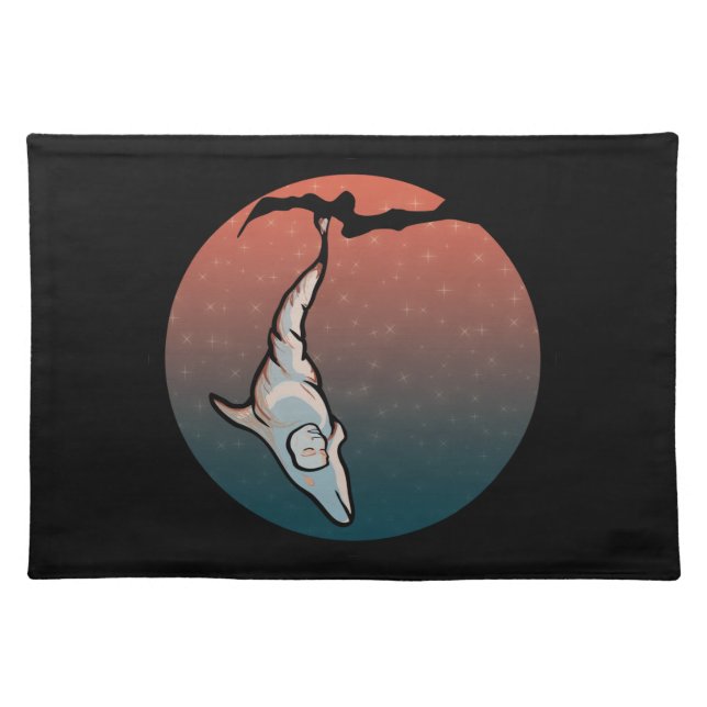 starlight dolphin cocoon placemat (Front)