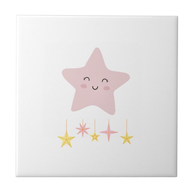 Starlight Dreamer Ceramic Tile (Front)