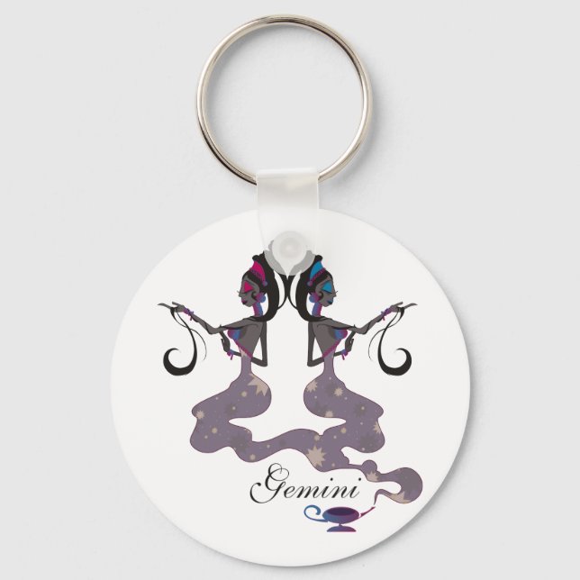 Starlight Gemini Keychain (Front)