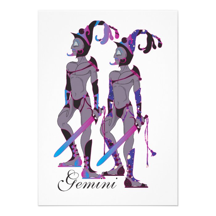 Starlight Gemini (Male) Invitations