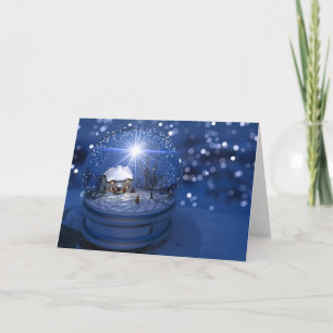 Starlight Globe Christmas Card