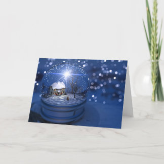 Starlight Globe Christmas Card
