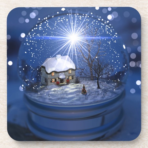 Starlight Globe Christmas Coasters