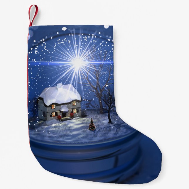 Starlight Globe Christmas Stocking (Front)