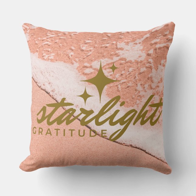 starlight gratitude throw pillow (Front)