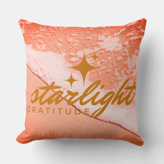 starlight gratitude throw pillow (Front)