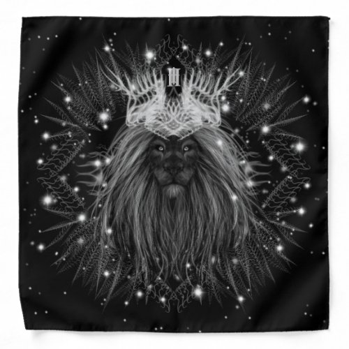 Starlight Lion with Crown Monogram Bandana