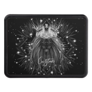 Starlight Lion with Crown Monogram Hitch Cover