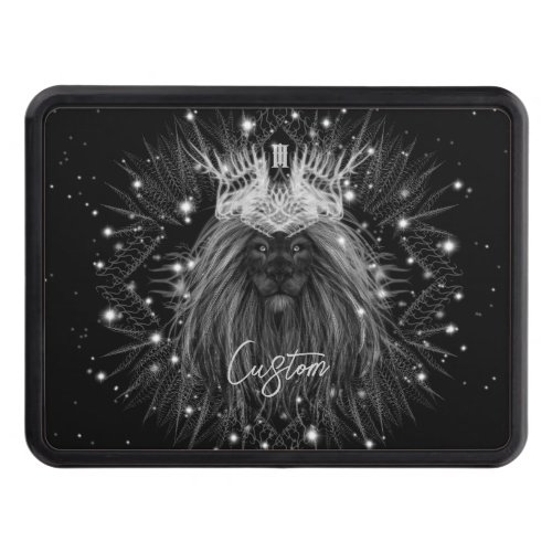 Starlight Lion with Crown Monogram Hitch Cover