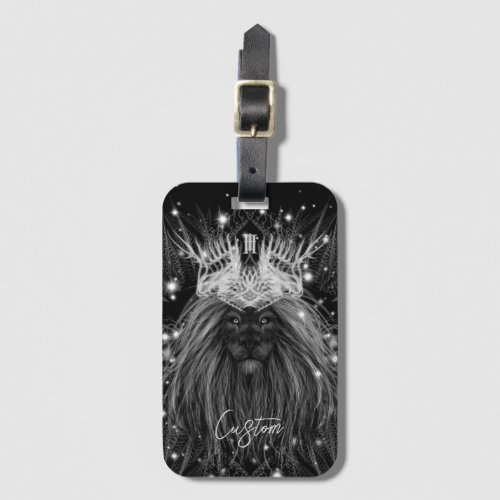 Starlight Lion with Crown Monogram Luggage Tag